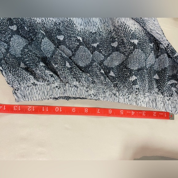 Maxi Animal Printed Lightweight Elastic Waist Skirt Sz M - Picture 8 of 9